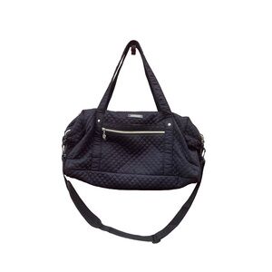 Bagsmart Weekender Bag Black Quilted Medium 31 L Overnight Carry-On Duffle